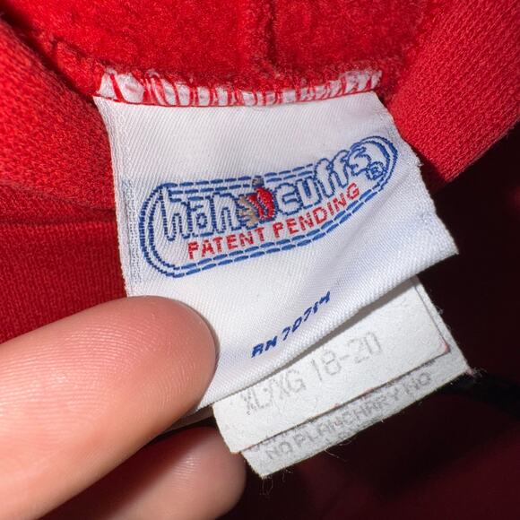 Vintage Y2K handcuffs thumb holes 1990s essential hoodie - Picture 3 of 4